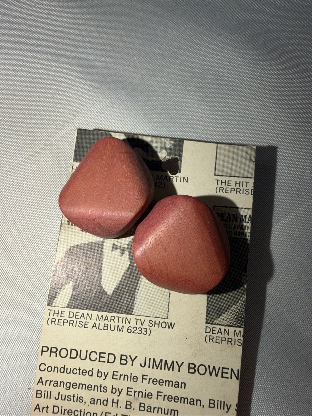 Rosy red earthy Earrings in Rose Brown - Unbranded
